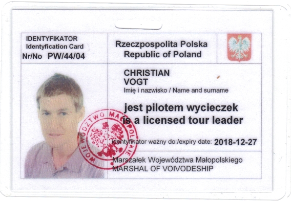 Christian's tour guide badge PW/44/04